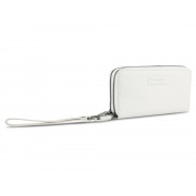 Кошелёк женский BUGATTI Elsa, с защитой данных RFID, белый, воловья кожа/полиэстер, 19х3х10,5 см