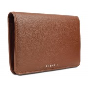 Кошелёк женский BUGATTI Lady Top, коньячный, натуральная воловья кожа, 19,5х2х11,2 см