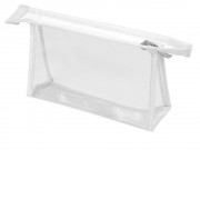 Прозрачная пластиковая косметичка Lucy, белый/прозрачный