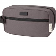 Косметичка Joey из холста, переработанного по стандарту GRS, объемом 3,5 л, серый