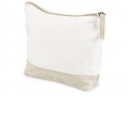 Косметичка хлопковая Cotton, белый/бежевый
