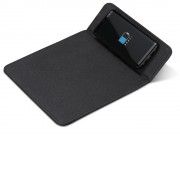 Коврик для мыши с беспроводной зарядкой Mist, темно-серый (Р)