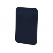 Чехол-картхолдер Favor на клеевой основе на телефон для пластиковых карт и и карт доступа, темно-синий