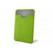 Чехол-картхолдер Favor на клеевой основе на телефон для пластиковых карт и и карт доступа, зеленый