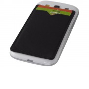 Бумажник RFID с двумя отделениями, черный