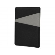 Картхолдер на 3 карты типа бейджа Favor, черный/серый