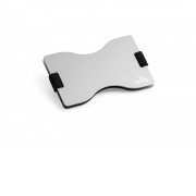 MULLER. Визитница с защитой RFID, Сатин серебро