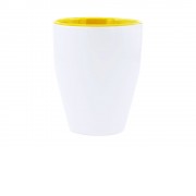 Керамическая кружка AKEBIA, 350 мл, белый/желтый