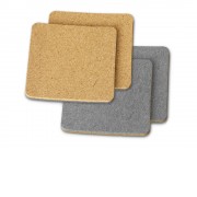 Набор костеров из пробки с фетром Grit