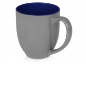 Кружка керамическая Gracy 450мл, серый/темно-синий