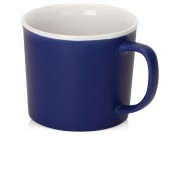Матовая кружка Nancy 360 мл цветная снаружи, белая внутри, синий