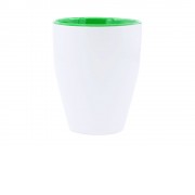 Керамическая кружка AKEBIA, 350 мл, белый/папоротник