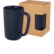 Керамическая кружка Perk объемом 480 мл, темно-синий