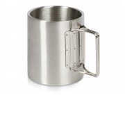Стальная кружка с двойными стенками и складными ручками Kamchatka