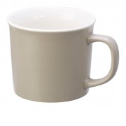 Матовая кружка Nancy 360 мл цветная снаружи, белая внутри, бежевый