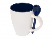 Кружка Авеленго с ложкой, темно-синий