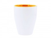 Керамическая кружка AKEBIA, 350 мл, белый/оранжевый