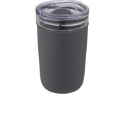 Bello, стеклянная кружка объемом 420 мл с внешней стенкой из переработанного пластика, серый