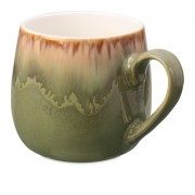 Кружка с вулканическим эффектом по краю Etna, 440 мл, оливковый