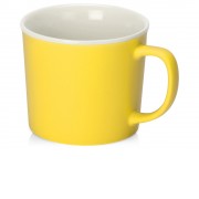 Матовая кружка Nancy 360 мл цветная снаружи, белая внутри, желтый