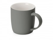 Кружка с покрытием soft-touch Dalgona, серый