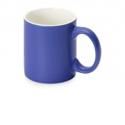 Матовая кружка Марко базовой формы, цветная снаружи, белая внутри, синий