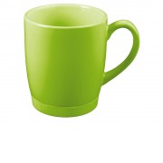 Кружка на 310 мл с силиконовой подставкой, шт., зеленый