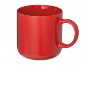 Кружка матовая Rita, 410мл, красный