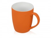 Кружка с покрытием soft-touch C1, оранжевый