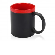 Кружка с покрытием для рисования мелом Да Винчи, черный/красный