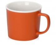 Матовая кружка Nancy 360 мл цветная снаружи, белая внутри, оранжевый