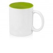 Кружка Gain 320мл, белый/зеленое яблоко