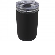 Bello, стеклянная кружка объемом 420 мл с внешней стенкой из переработанного пластика, черный