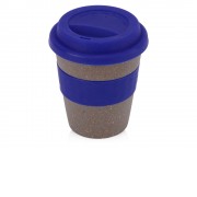 Стакан с силиконовой крышкой Cafe, темно-синий