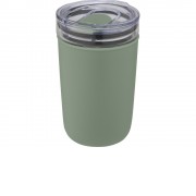 Bello, стеклянная кружка объемом 420 мл с внешней стенкой из переработанного пластика, зеленый яркий