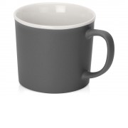 Матовая кружка Nancy 360 мл цветная снаружи, белая внутри, серый