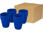 Staki подарочный набор из 4 кружек объемом 280 мл, которые устанавливаются друг на друга, средне-голубой