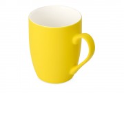 Кружка с покрытием soft-touch Tulip Gum, желтый (108C) (P)