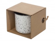 Кружка эмалированная в коробке, всплеск