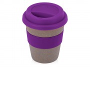 Стакан с силиконовой крышкой Cafe, фиолетовый