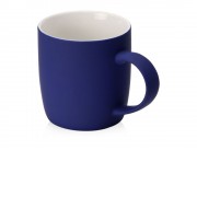 Кружка с покрытием soft-touch Dalgona, синяя