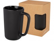 Керамическая кружка Perk объемом 480 мл, черный