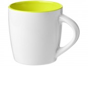 Керамическая чашка Aztec, белый/зеленый лайм