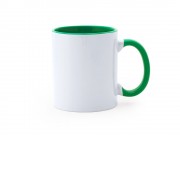 Кружка керамическая MANGO под сублимацию, 350 мл, белый/папоротник