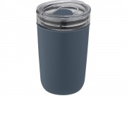 Bello, стеклянная кружка объемом 420 мл с внешней стенкой из переработанного пластика, синий