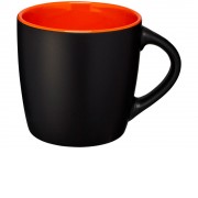 Керамическая чашка Riviera, черный/оранжевый