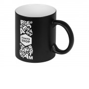 Кружка с покрытием для гравировки Subcolor BLK, черный/белый (Р)