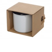 Кружка эмалированная в коробке, белый