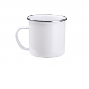 Кружка эмалированная DAMASCO под сублимацию, 380 мл, белый