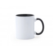 Кружка керамическая MANGO под сублимацию, 350 мл, белый/черный